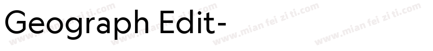 Geograph Edit字体转换